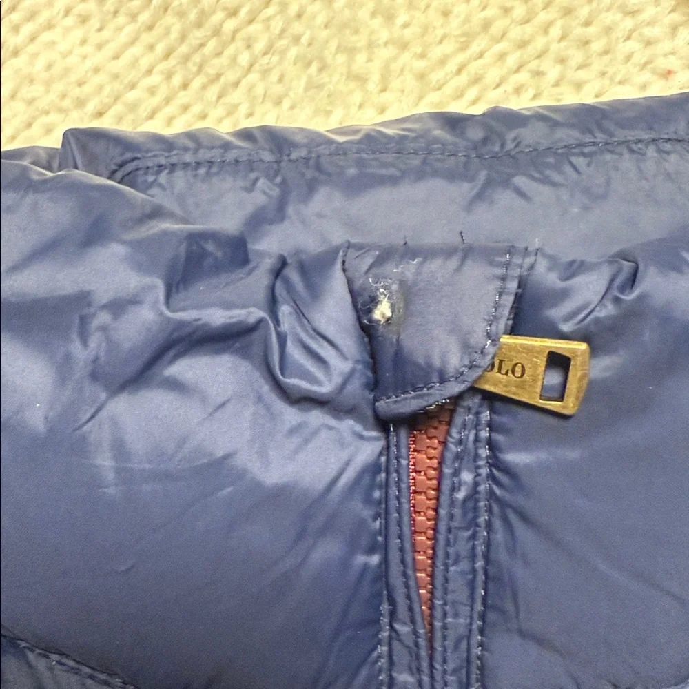 Men's Polo Ralph Lauren foldable quilted jacket navy blue,water repellent sz sp